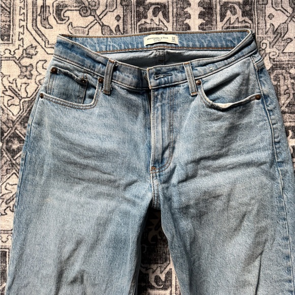 Abercrombie 24 Long Low Rise Wide Leg Jeans - Picture 2 of 7